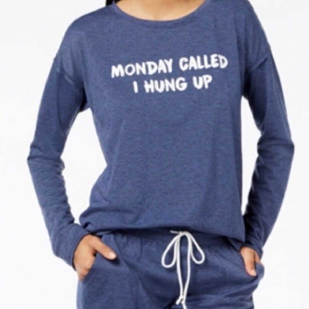 Jenni by Jennifer Moore  **NWT**  "Monday Called" Cute Pajama or Casual Top